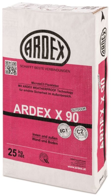 Flexkleber schnell ARDEX X 90 Outdoor MICROTEC