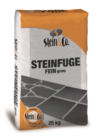 STEIN&CO Steinfuge grau fein, 25 kg Sack